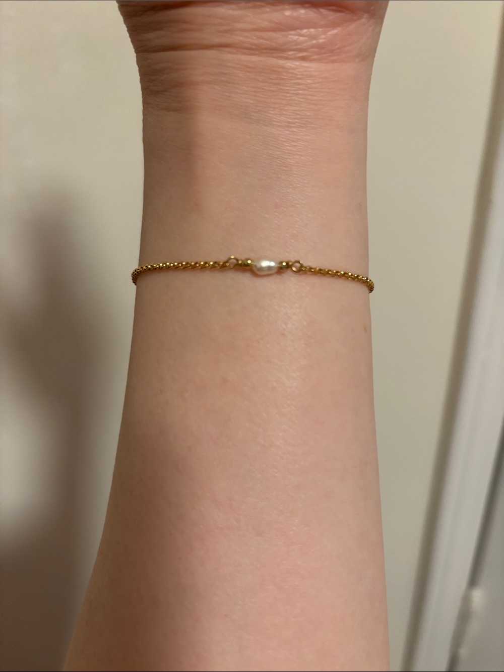 Gold Fileld Pearl Accent Women's Bracelet